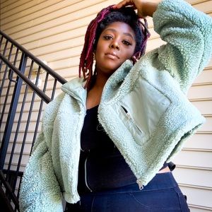 FAUX SHEARLING JACKET